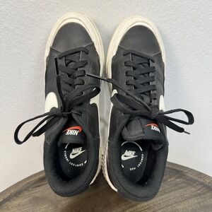 Nike Shoes Women's Size 8 EU 39‎ Black White Court Legacy Lift Sneakers Platform